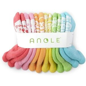 ✨BNWT - Anole Newborn & Infant Baby Socks Jungle Animals - 6 Pairs - 3-6 Months✨